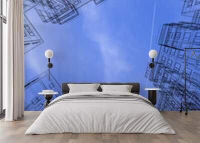 3D architecture abstract Wall mural