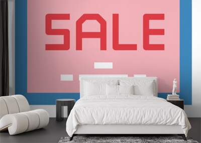 billboard flat icon style Wall mural