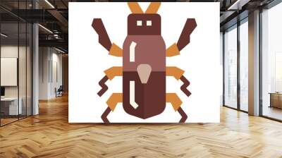 bug flat icon style Wall mural