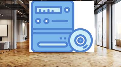 cd player two tone icon style Wall mural