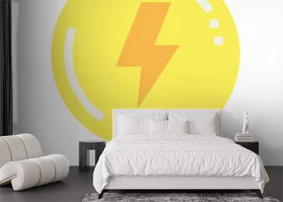 energy flat icon style Wall mural