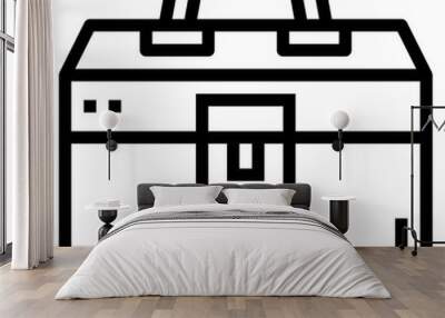 toolbox line icon style Wall mural