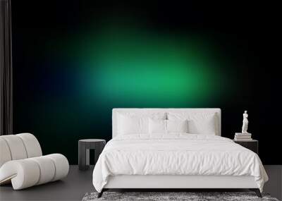 Dark Green vector glossy abstract backdrop. Wall mural