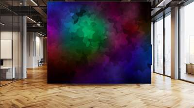 Dark Multicolor vector texture with abstract forms. Wall mural