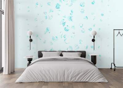 Light Blue, Green vector backdrop with dots. Wall mural