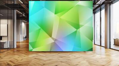 Light Blue, Yellow vector low poly layout. Wall mural