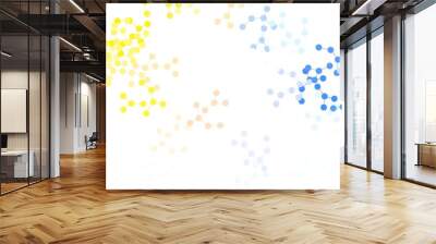 Light Brown vector pattern with artificial intelligence network. Wall mural