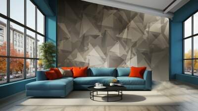 Light Gray vector polygon abstract backdrop. Wall mural