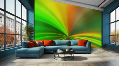 Light Green, Yellow vector blurred bright texture. Wall mural