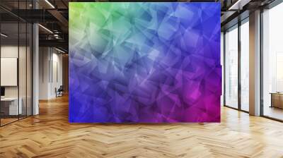 Light Multicolor vector abstract polygonal pattern. Wall mural