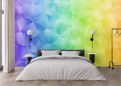 Light Multicolor vector template with chaotic shapes. Wall mural