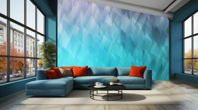 Light Pink, Blue vector background in polygonal style. Wall mural