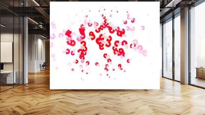 Light Pink, Red vector template with rainbow signs. Wall mural