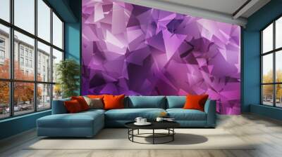 Light Purple, Pink vector abstract mosaic backdrop. Wall mural