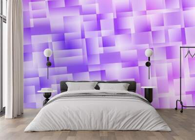 Light Purple vector abstract mosaic background. Wall mural