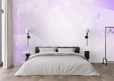 Light Purple vector abstract polygonal pattern. Wall mural