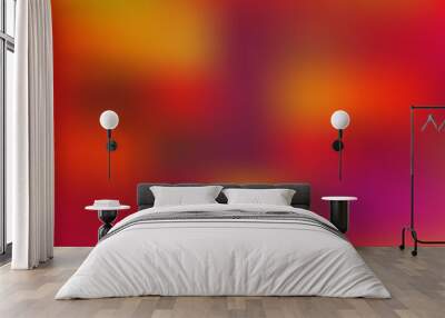 Light Red, Yellow vector blurred background. Wall mural