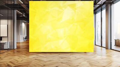 Light Yellow vector gradient triangles texture. Wall mural