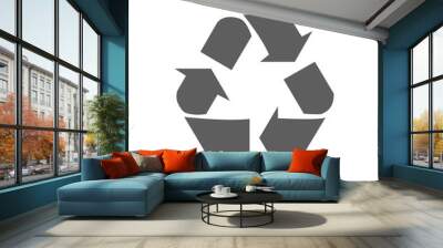 Recycle icon Wall mural