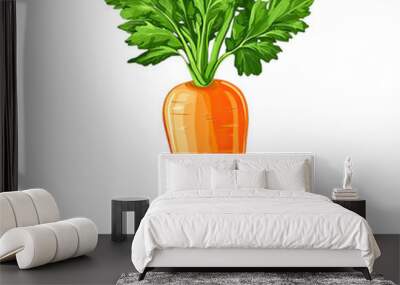 carrot with bright orange color Wall mural