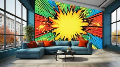 Vibrant abstract background with dynamic patterns Wall mural