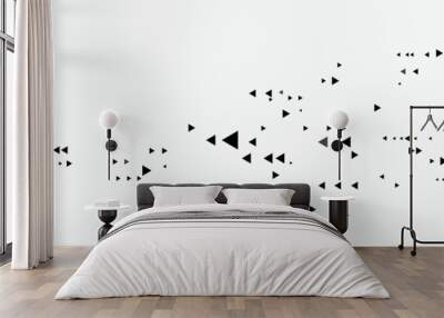 Fashion design print triangle pattern Wall mural