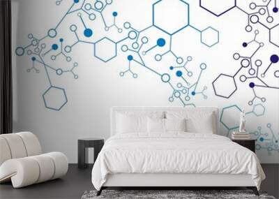 Molecule background Wall mural