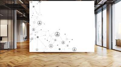 Network concept. Vector illustration. Wall mural