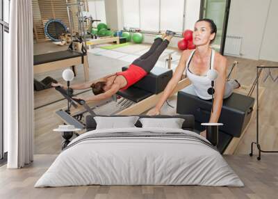 Pilates at gym Wall mural