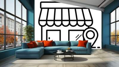 
Retail store location icon vector
 Wall mural