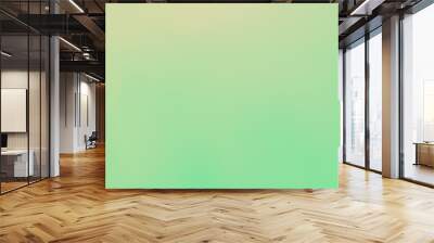 plain pastel emerald yellowish green gradient abstract background, use for cover paper and background presentation, illustration, green tone, copy space Wall mural