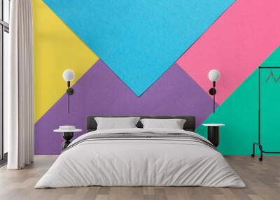 Background of colored paper Wall mural