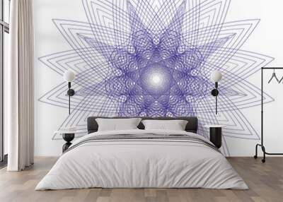 Geometric pattern icon star astrology pentagram symbol Wall mural