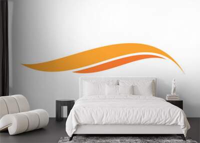 Simple Curve Wing Shape Wall mural