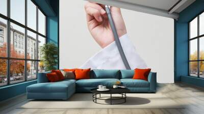 Hand holding stethoscope Wall mural