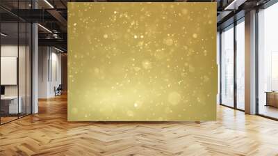 abstract golden background with stars Wall mural