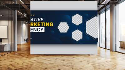 Digital marketing agency, digital business marketing banner for social media post template
facebook cover web banner template. Wall mural