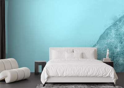 water flowing into the water soft light blue abstract background Wall mural