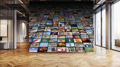 Giant multimedia widescreen video and image walls Wall mural