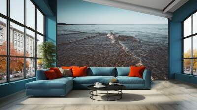 Sea beach on a sunny day Wall mural