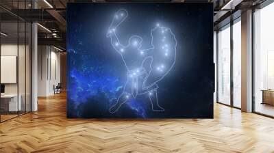 panoramic view of the orion constellation , illustration concept Wall mural