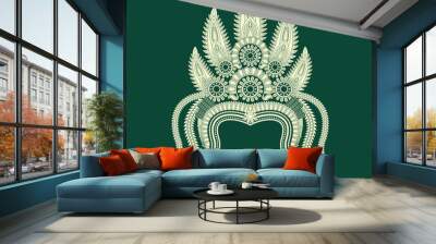 Absara crown style vector design Wall mural