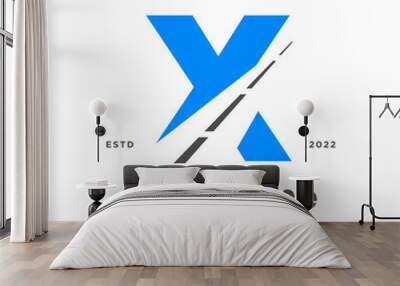 Initial X Road Logo Wall mural