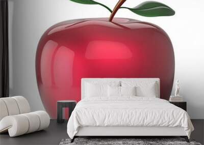 Apple fruit red agriculture beauty nutrition icon Wall mural