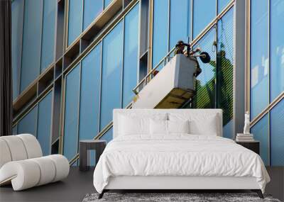 window cleaning Wall mural