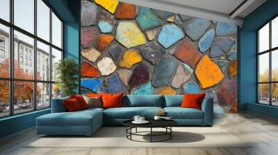 stone wall background Wall mural