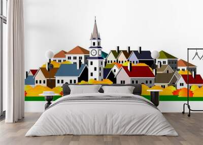 cityscape Wall mural