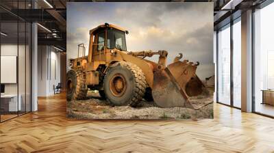 Construction Equipment Wall mural