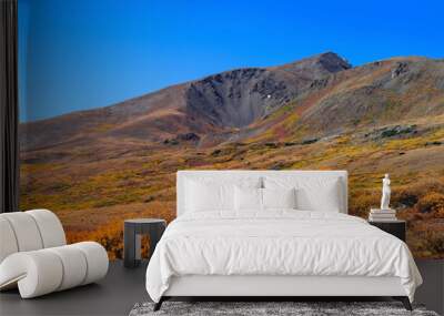 Panoramic view of Geneva basin landscape in Colorado during autumn time Wall mural