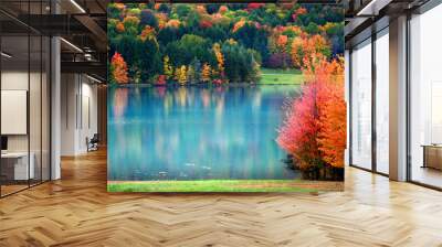 scenic autumn landscape in pennsylvania Wall mural